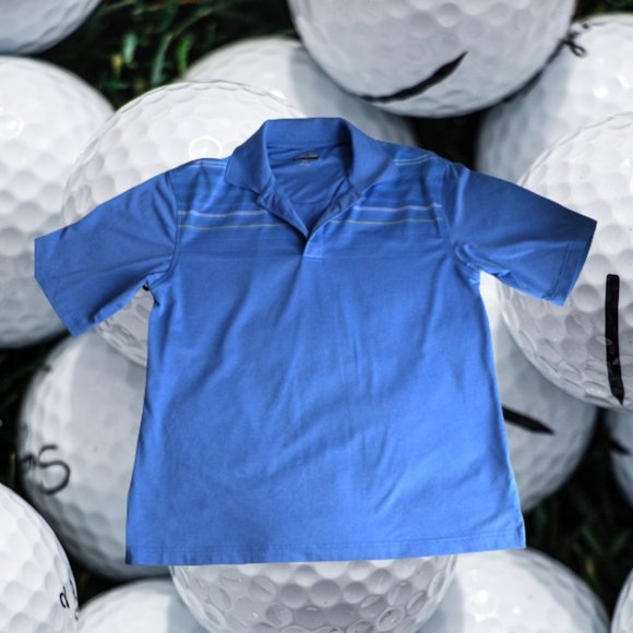 COPY - Kirkland blue performance polo Moisture Wicking Active Golf Polo M - Picture 1 of 6